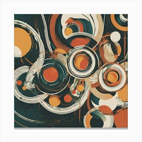 Abstract Circles Canvas Print 4 Canvas Print