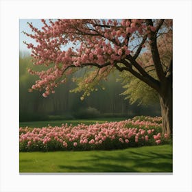 Blossoming Cherry Tree Canvas Print