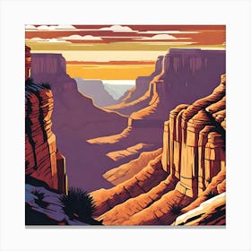 Grand Canyon Sunset 1 Canvas Print