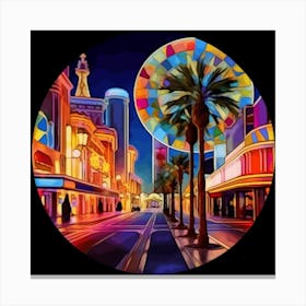 Las Vegas Night Canvas Print