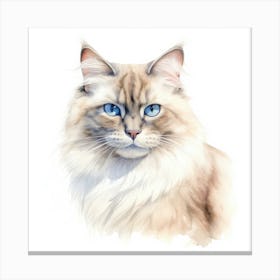 Neva Masquerade Cat Portrait 3 Canvas Print