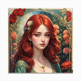 Red Haired Girl Canvas Print