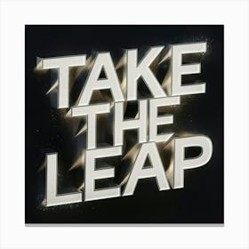 Take The Leap 6 Canvas Print