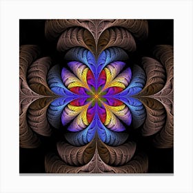 Fractal Flower Fantasy Floral 3 Canvas Print