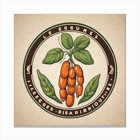 Legumes As A Logo (34) Canvas Print