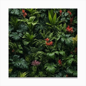 Tropical Wall Canvas Print