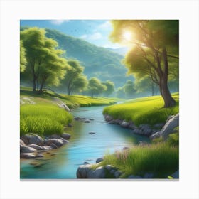 Landscape Painting 217 Canvas Print