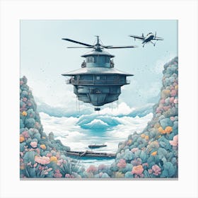 House In The Sky 1 Canvas Print