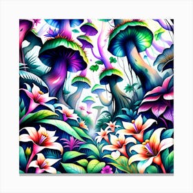 Psychedelic Forest Canvas Print