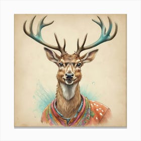 Deer! 36 Canvas Print