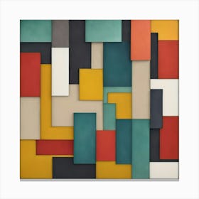 Abstract Squares 5 Canvas Print