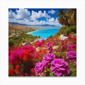 St Lucia beautiful view Canvas Print