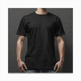 Black T - Shirt 16 Canvas Print