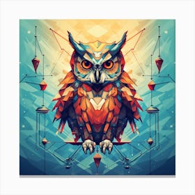 Abstract Owl Canvas Print