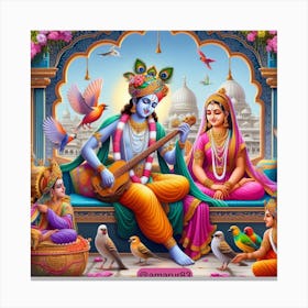 Lord Krishna 2 Canvas Print