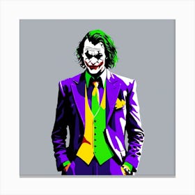 The Joker upper body portrait Canvas Print