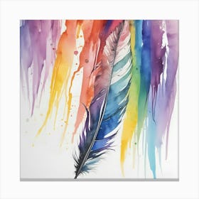 Feather Painting 15 Canvas Print