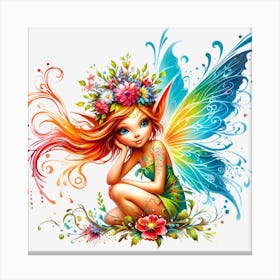Rainbow Fairy Canvas Print