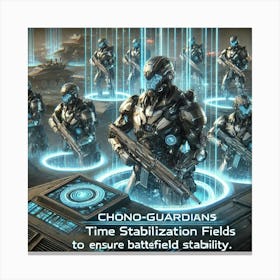 Chrono Guardians Battlefield Stability Canvas Print