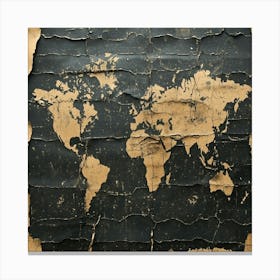 World Map Art 22 Canvas Print