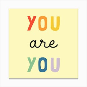 You Are You Kids Affirmations 05 Canvas Print