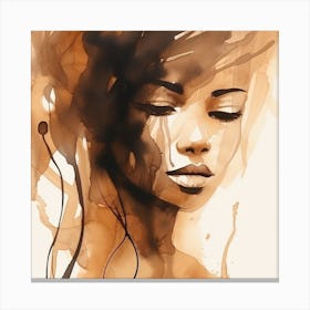 Coffee Girl Canvas Print