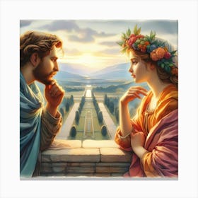 Jesus And Mary 1 Canvas Print