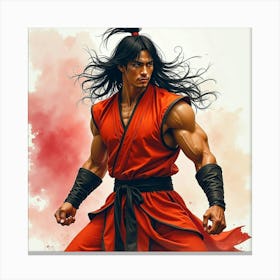 Mortal Kombat Ninja Fighter Concept Art (118) Canvas Print