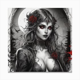 Gothic Girl 1 Canvas Print