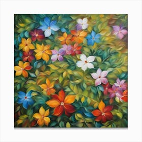 Colorful Flowers 5 Canvas Print