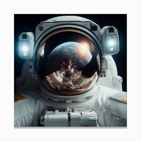 Astronaut In Space 1 Canvas Print