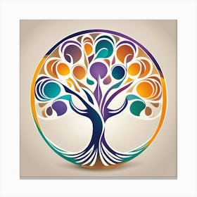 Harmony in the tree Canvas Print