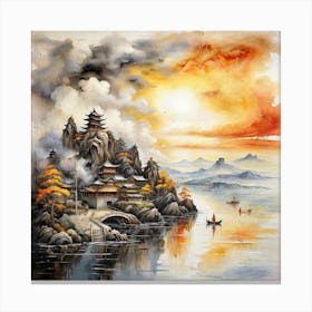 Asian Sunset Canvas Print