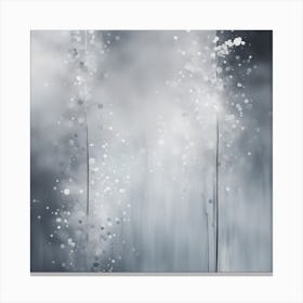Abstract Minimalist Painting That Represents Duality, Mix Between Watercolor And Oil Paint, In Shade (44) Canvas Print
