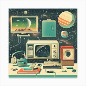 Retro Tv Canvas Print