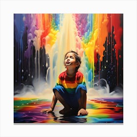 ORPHAN BOY Canvas Print