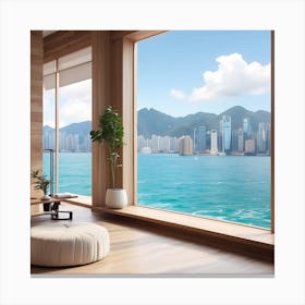 View Of Hong Kong Canvas Print