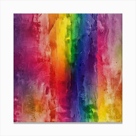 Abstract Rainbow Painting Canvas Print