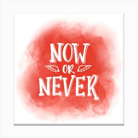 Now Or Never 1 Canvas Print