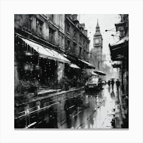 Rainy Day In London 1 Canvas Print