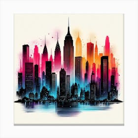 New York City Skyline 17 Canvas Print