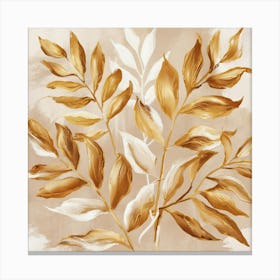 Gold Leaves Canvas Print Canvas Print