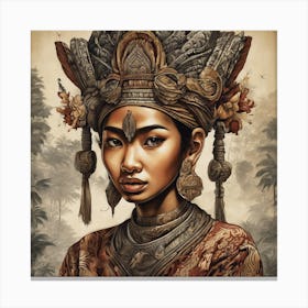 Asian Woman Canvas Print