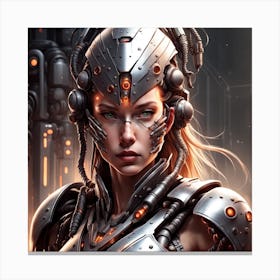 Futuristic Girl Canvas Print