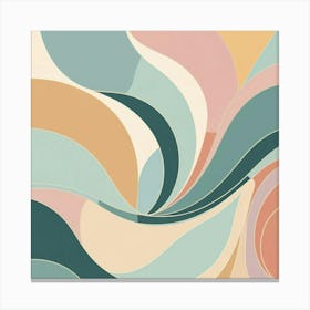 Abstract Wavy Pattern Canvas Print