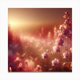 Pink Orchids Canvas Print