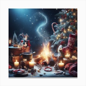 Christmas Background Canvas Print