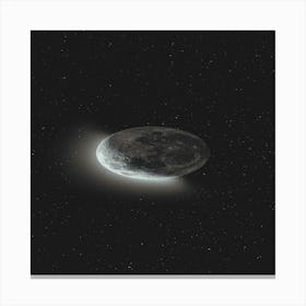 Moon In The Night Sky Canvas Print