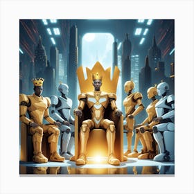 King Of Robots Canvas Print