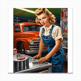 Retro Automotive Reimagined 10 Canvas Print